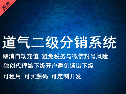 舟山市道气二级分销系统 分销系统租用 微商分销系统 直销系统